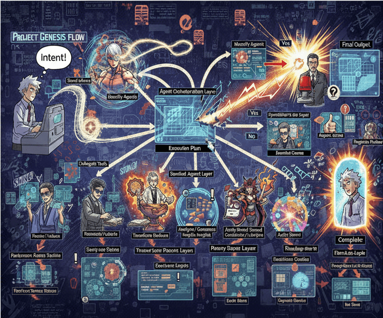 Visualizing Agentic UX: A FlowZap Blueprint for Multi-Agent Orchestration