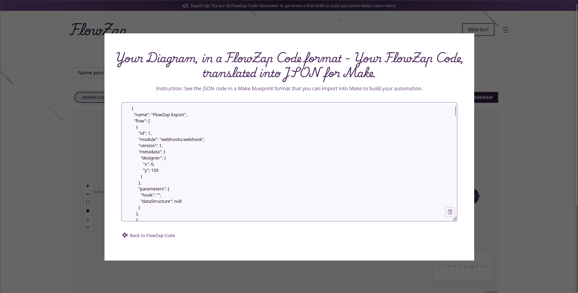 From FlowZap Code to Make.com JSON: A Practical Blueprint Workflow for Automation Builders