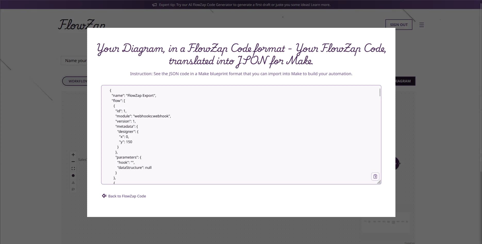 From FlowZap Code to Make.com JSON: A Practical Blueprint Workflow for Automation Builders