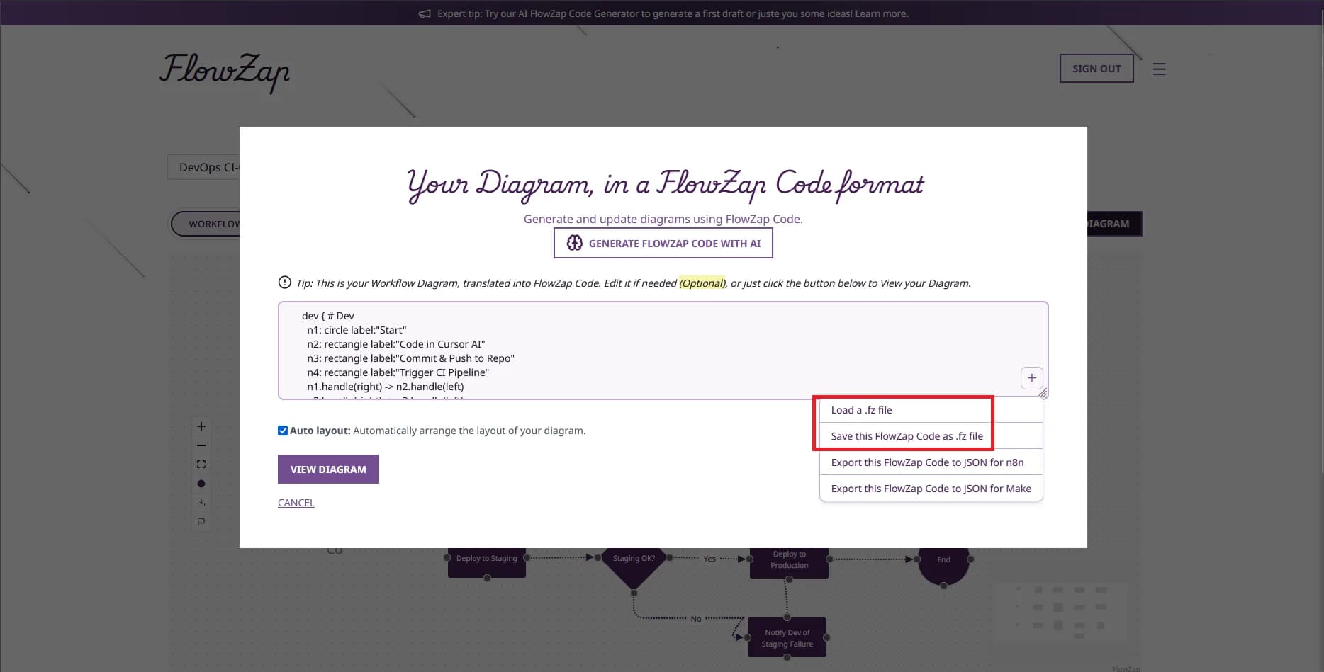 FlowZap Unveils .fz: True Diagrams as Code for Sequence Diagrams and AI-Native Workflows